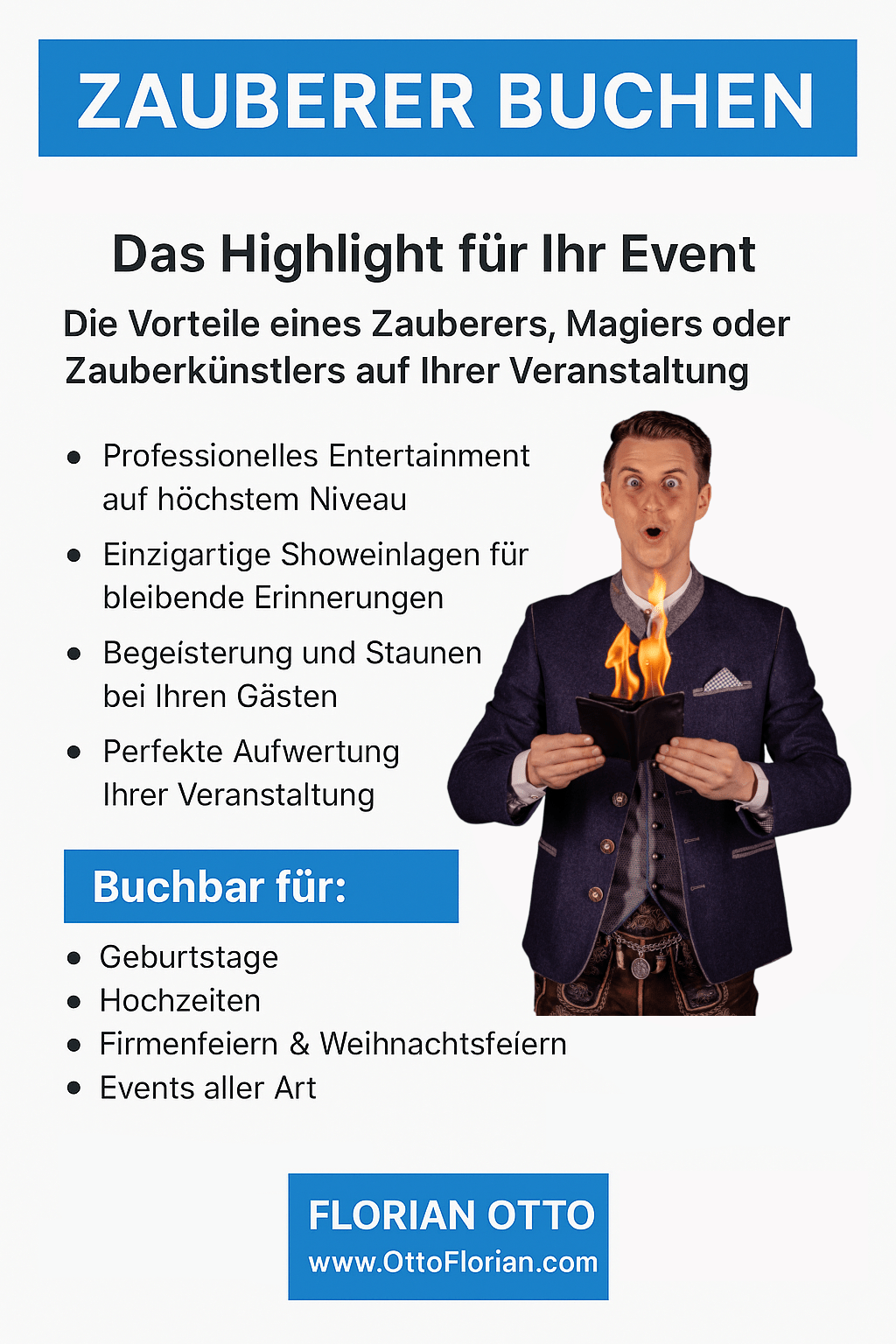 Infografik zum Thema Zauberer buchen Infografik zum Thema Zauberer buchen